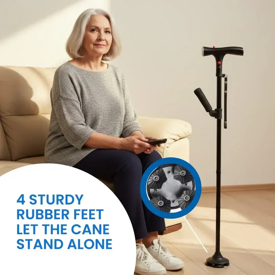 BalanceGuard Elite - Walking stick, Folding Canes for Seniors & Adults