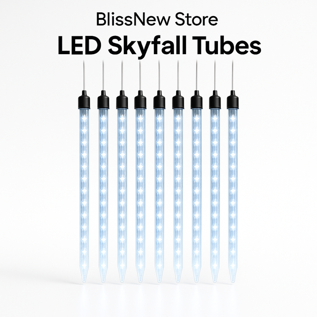 LED Skyfall Tubes - Illuminate your world with a shower of enchanting light