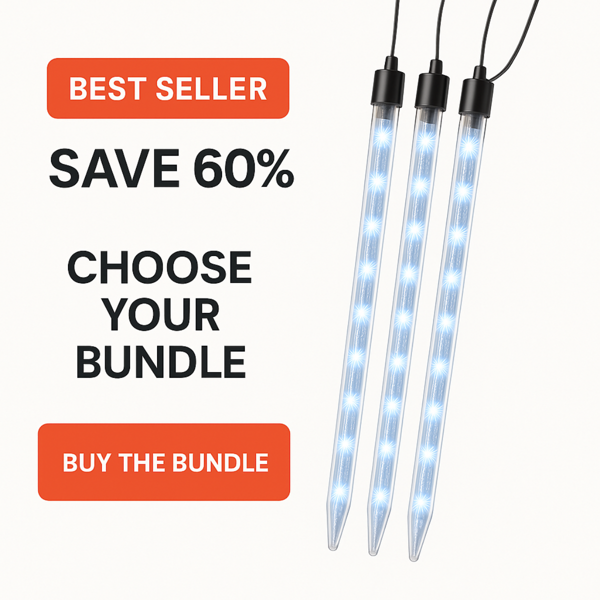 LED Skyfall Tubes - Illuminate your world with a shower of enchanting light