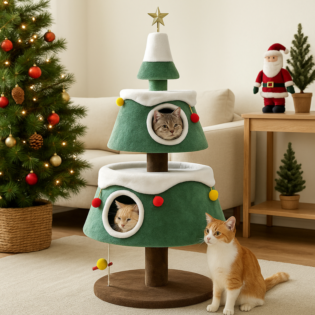 Jingle Paws Tree - The Christmas Tree that Delights Cats and Humans