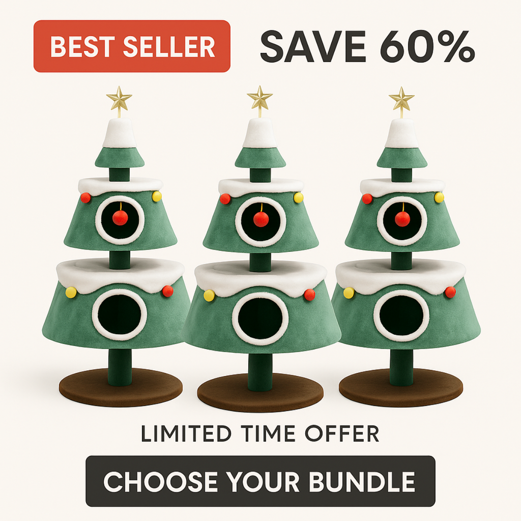 Jingle Paws Tree - The Christmas Tree that Delights Cats and Humans