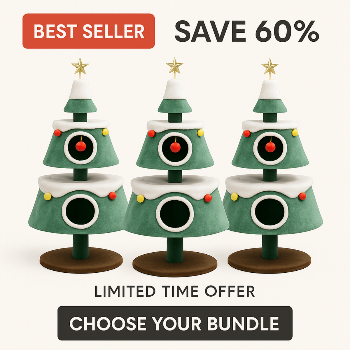 Jingle Paws Tree - The Christmas Tree that Delights Cats and Humans