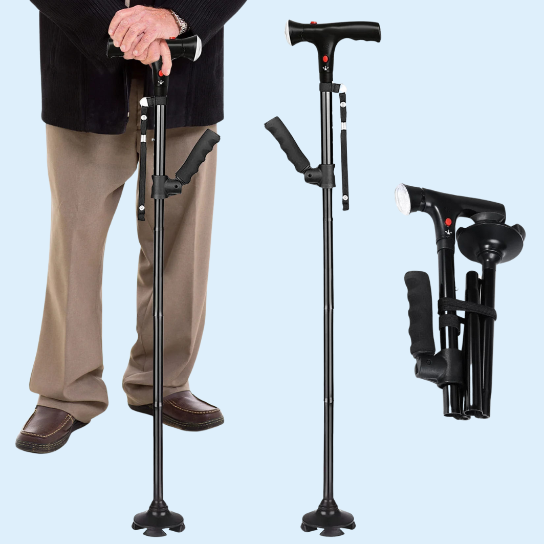 BalanceGuard Elite -  Walking stick, Folding Canes for Seniors & Adults